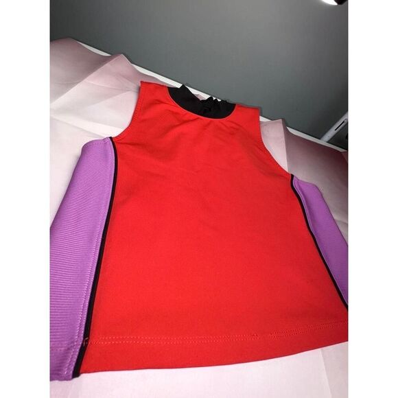 DSG Tank Top Womens Size M Red Purple Athletic Mock Neck Performance Fitness - Picture 1 of 7
